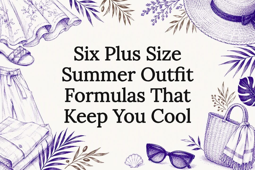 Decorative summer outfit title card