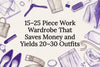 Decorative work wardrobe title card