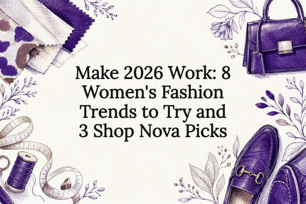 Decorative 2026 fashion trend title card
