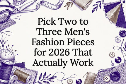 Decorative men's fashion title card