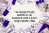 Four-step family palette title card