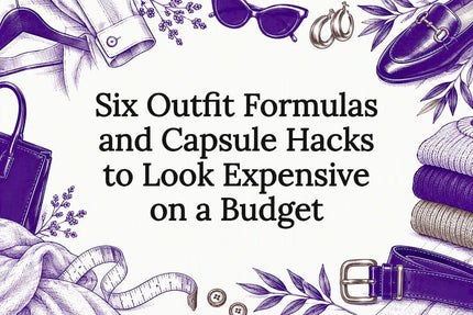 Decorative capsule wardrobe title card