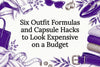 Decorative capsule wardrobe title card