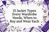 Decorative jacket guide title card