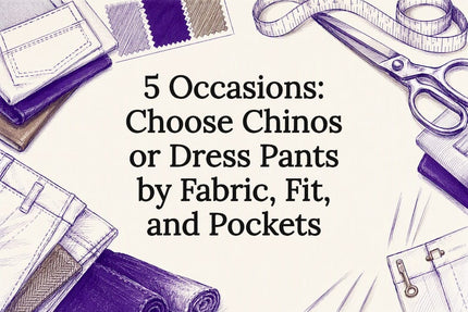Decorative chinos and dress pants guide title card