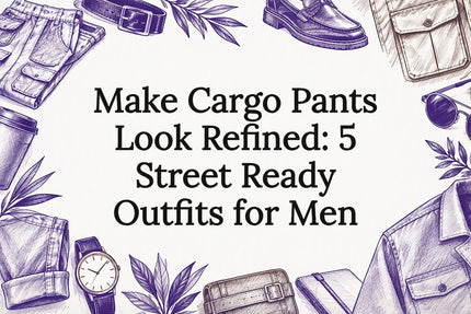 Sketch title card for refined cargo pants outfits