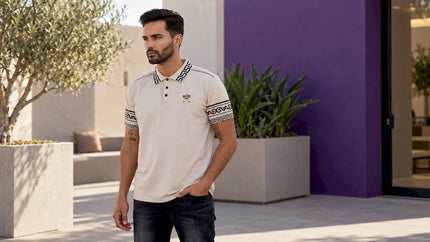 Man styling a polo for everyday wear