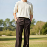 Brown pants on a white background