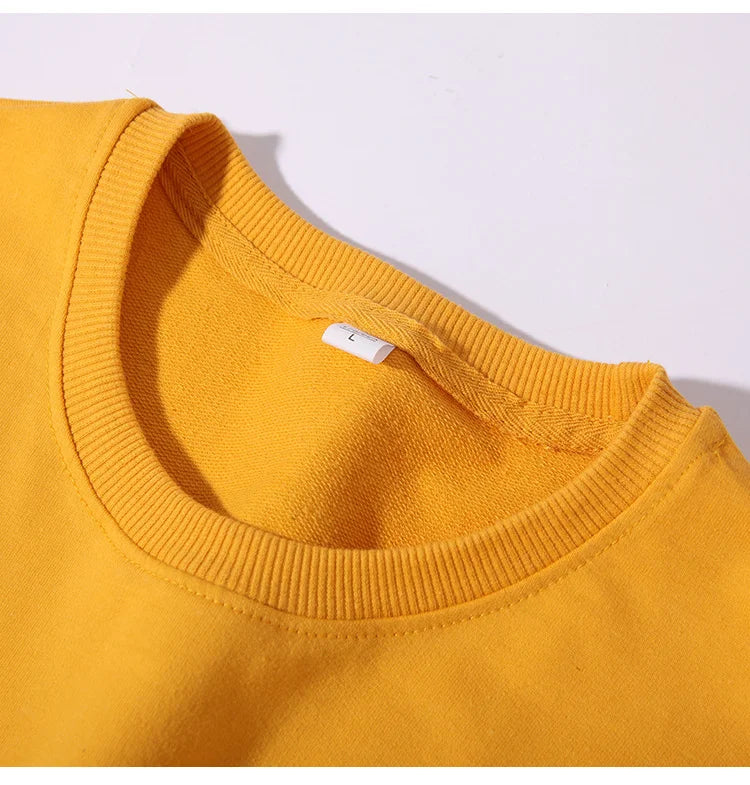 Spring Autumn Womens Sweatshirt 2025 O-neck Solid Harajuku Pullovers Multicolor Casual Cotton Woman Sweatshirts Knit Streetwear