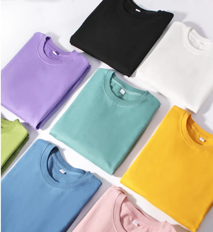 Spring Autumn Womens Sweatshirt 2025 O-neck Solid Harajuku Pullovers Multicolor Casual Cotton Woman Sweatshirts Knit Streetwear