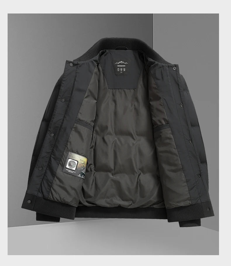 High End 95% Down Brand Casual Fashion Men Down Jacket Winter New Bomber Streetwear Windbreaker Puffer Light Feather Coats