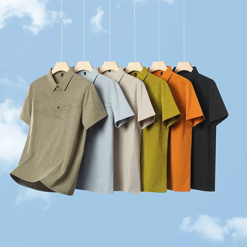 Summer New Print Comfortable Short Sleeve POLO Shirt Collar Fashion Casual T-shirt Cross-border Versatile Top