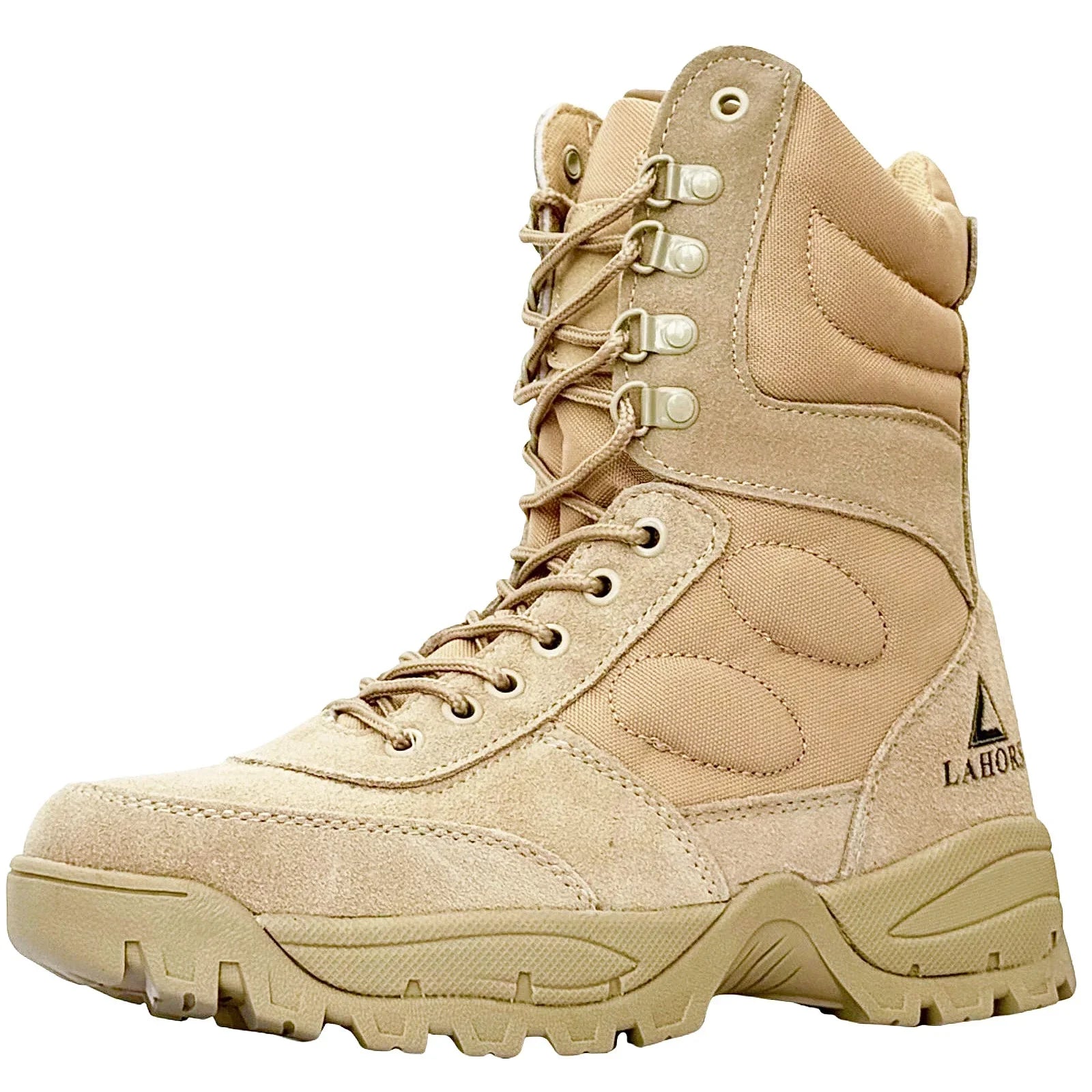 LAHORS® Brand Lightweight Cowhide Leather Tactical Boots Men's Boots Desert Combat Boots Outdoor Hiking Boots Ankle Shoes Men