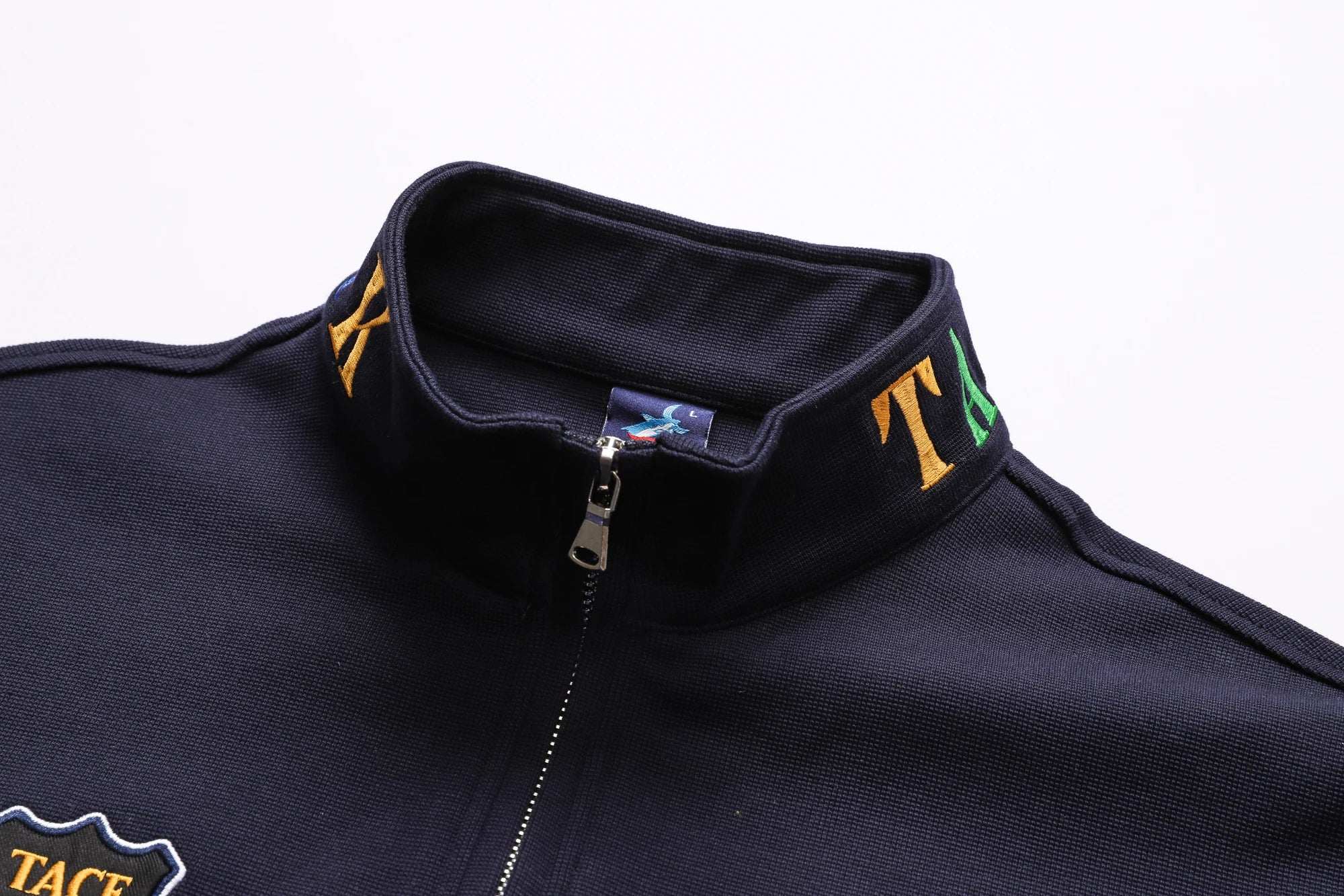 TACE&SHARK Brand High Quality Sweater Men Autumn Flag Embroidery Pullover Military Sweaters 2023 Fashion Sweatshirt