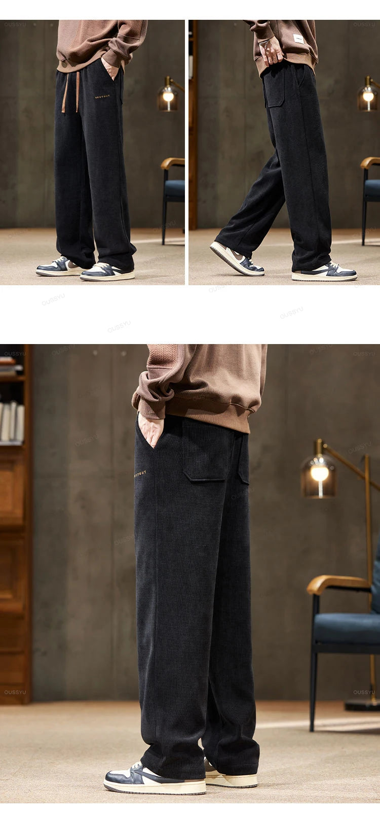 Men’s Heavyweight Straight-Leg Corduroy Pants