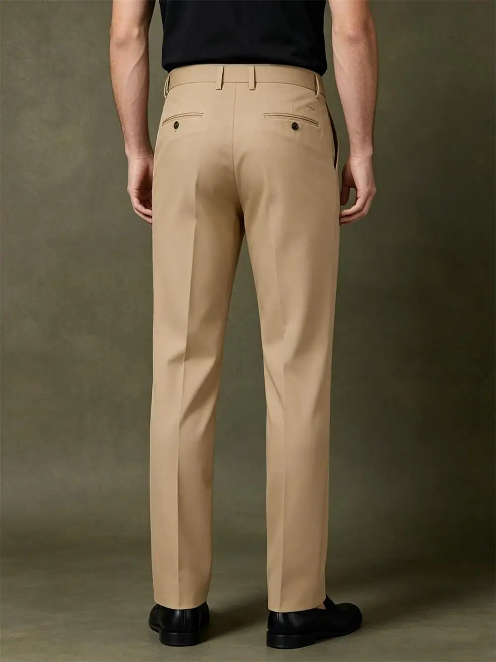 Men's Premium Pleated Wide-Leg Dress Pants Versatile Formal Casual Trousers Chinos Business Daily Office Banquet Wedding Summer