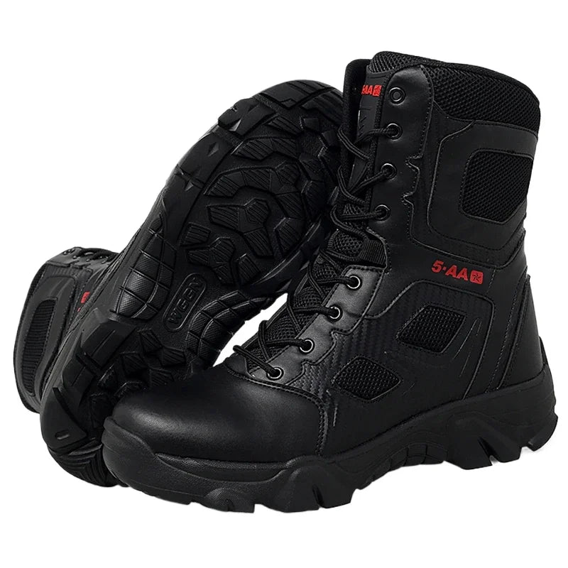 Men's Shoes Winter Men Combat Tactical Boots 2026 New Work Safety Shoes for Men Sneakers Fashion Waterproof Motorcycle Boots