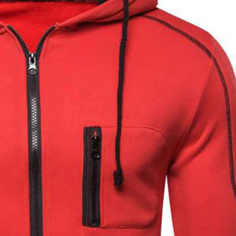 Depeche Mode 2025 Spring Autumn Men's New Fashion Solid Color Cotton Zipper Hoodie Fitness Fleece Sweatshirts Jackets
