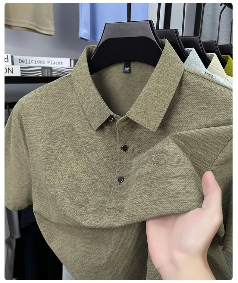 Summer New Print Comfortable Short Sleeve POLO Shirt Collar Fashion Casual T-shirt Cross-border Versatile Top
