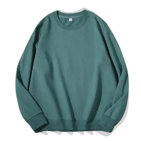 Green sweatshirt on a white background
