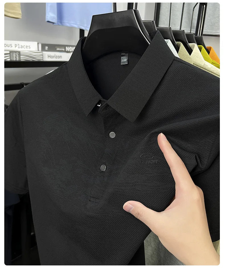 Summer New Print Comfortable Short Sleeve POLO Shirt Collar Fashion Casual T-shirt Cross-border Versatile Top