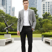 Brown leather dress shoes on a wooden floor
