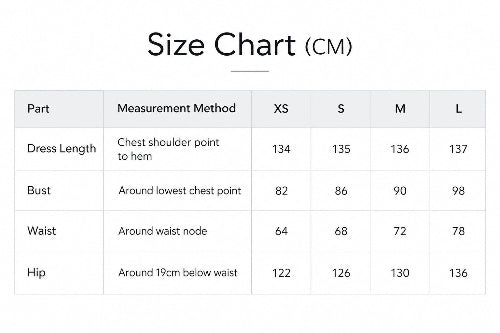 A size measurement chart in Chinese for women's clothing, showing body measurement tables with columns for XS, S, M, and L 