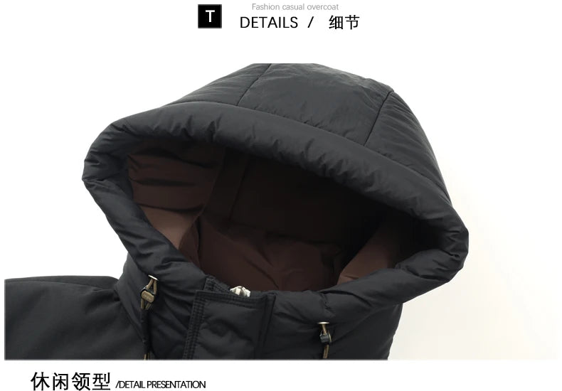 High End 90% White Duck Down Thick Winter New Brand Hooded Casual Fashion Luxury Mens Down Jackets Windbreaker Puffer Coats