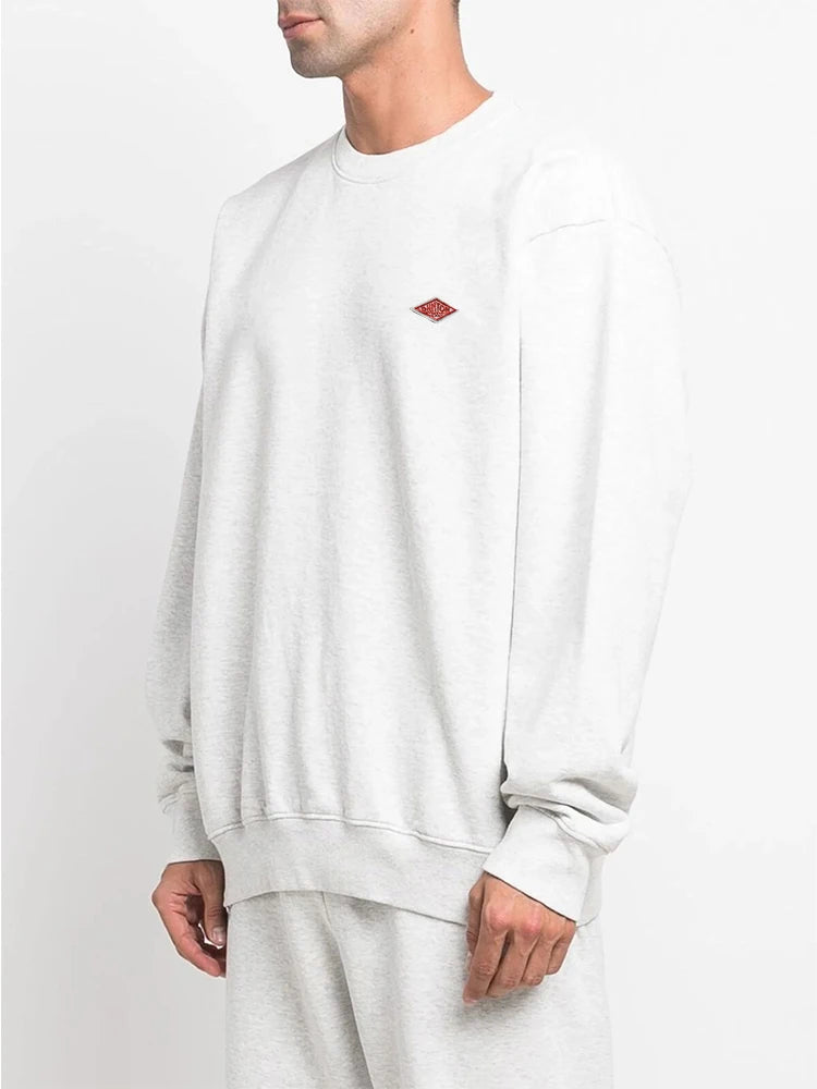 2025 Spring Exported to Japan Thin Sweatshirt Men/Women Same Embroidery Brand Cotton O-Neck Long Sleeve Loose Tracksuit Tops