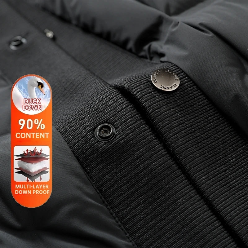 High End 95% Down Brand Casual Fashion Men Down Jacket Winter New Bomber Streetwear Windbreaker Puffer Light Feather Coats