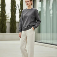 Dark gray sweatshirt on a white background