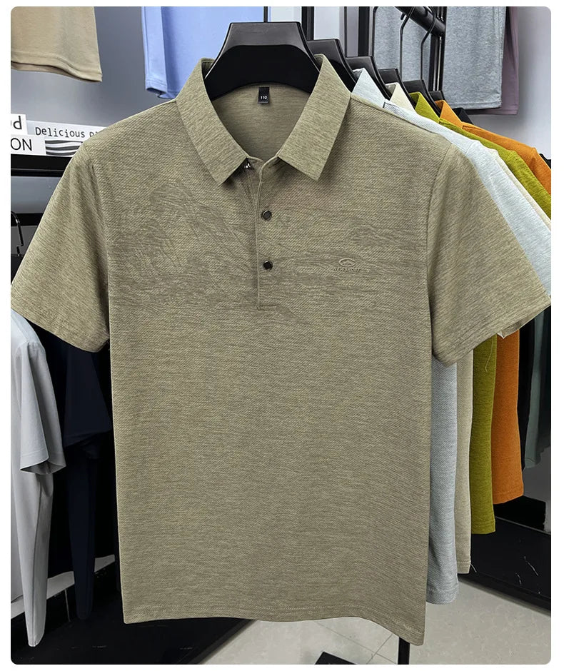 Summer New Print Comfortable Short Sleeve POLO Shirt Collar Fashion Casual T-shirt Cross-border Versatile Top