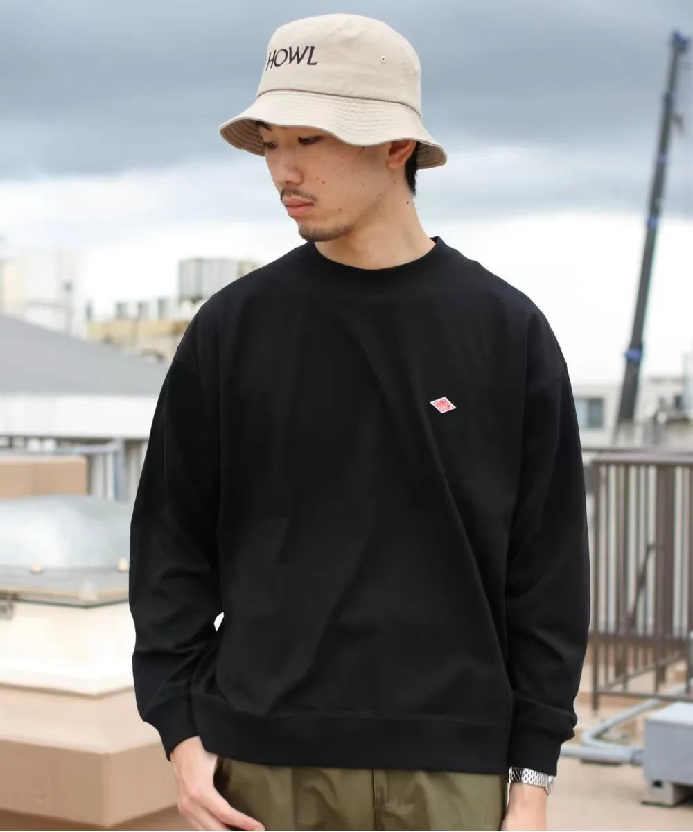 2025 Spring Exported to Japan Thin Sweatshirt Men/Women Same Embroidery Brand Cotton O-Neck Long Sleeve Loose Tracksuit Tops