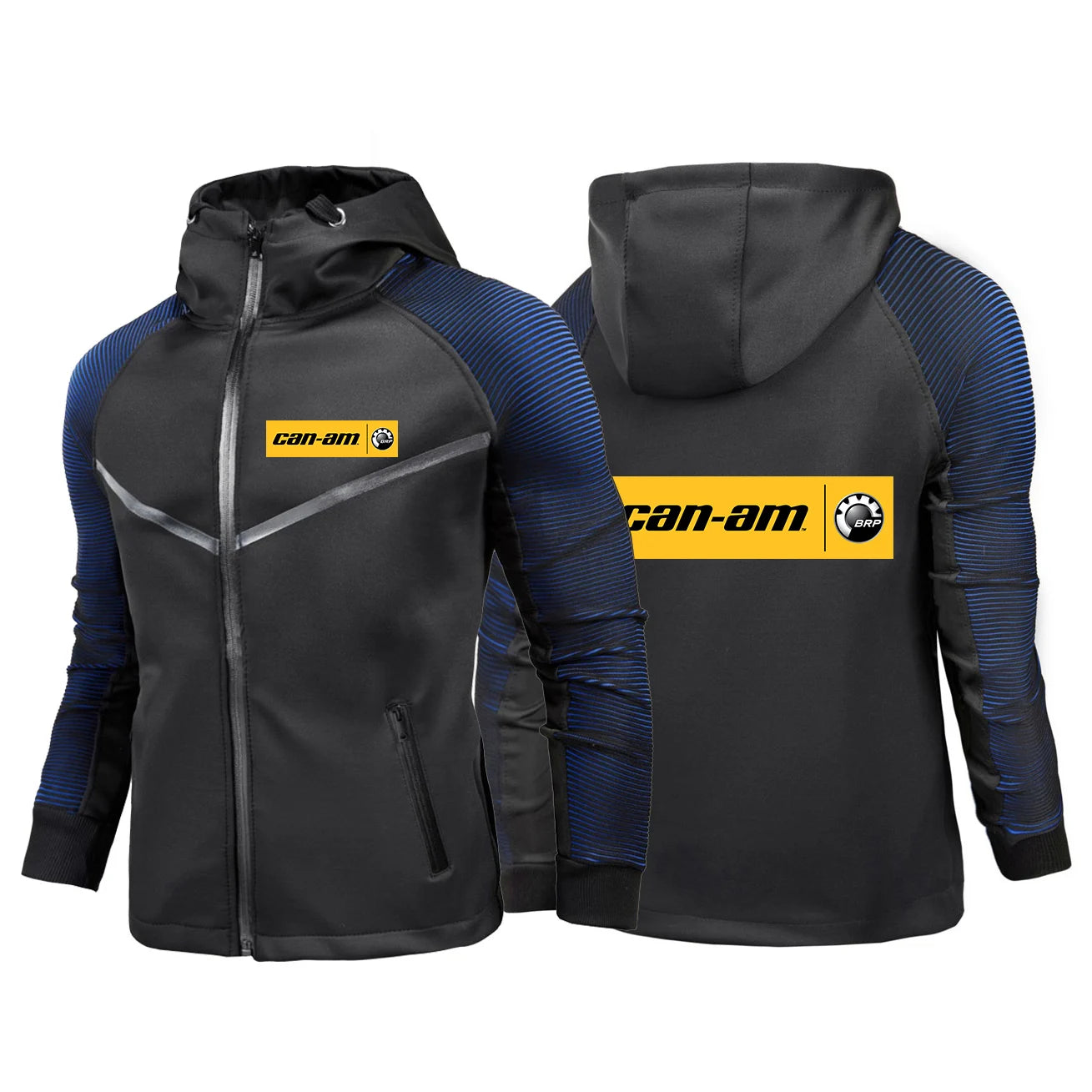 2024 Can Am Team Motorcycles Spring and Autumn Men Print Long Sleeve Casual Gradient Color Popular Slim Racing Suit Tops