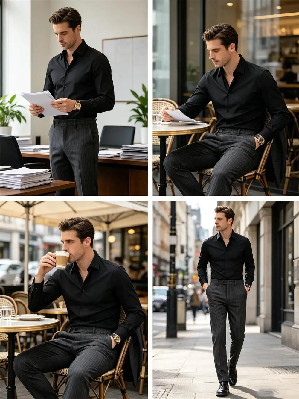 Pinstripe Pattern Suit Pants for Man Formal Dress Slim Fit Pants Elastic Waist Summer Thin Casual Trousers Male Business Wedding