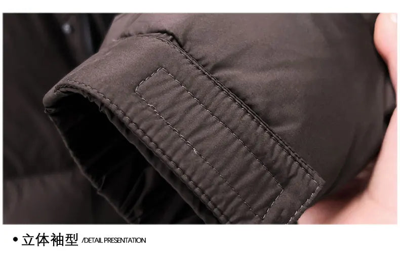 High End Winter New Brand Casual Fashion Warm 85% Duck Down Filled Mens Jacket Designer Feather Windbreaker Puffer Coats