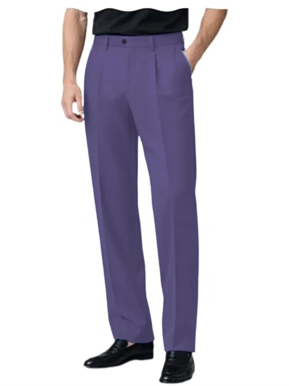 Men's Premium Pleated Wide-Leg Dress Pants Versatile Formal Casual Trousers Chinos Business Daily Office Banquet Wedding Summer