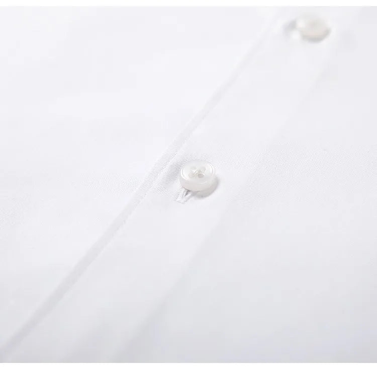 Non-ironing High-end Long-sleeved White Shirt Business Anti-wrinkle Dress Shirt Excellent High-quality Work Business Clothes