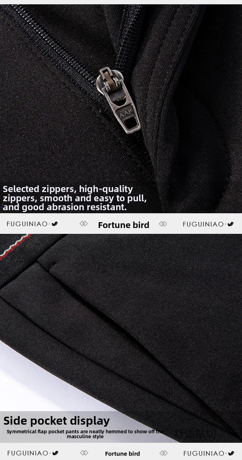 Premium Anti-wrinkle Non-ironing New Brand Casual Fashion Stretch Men Dress Pants Comfortable Business Office Long Suit Trousers
