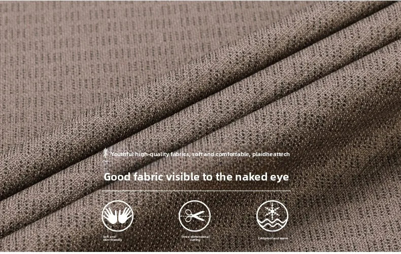 Luxury Wool Blend Fabric Men's Long Sleeve Polo  Classic