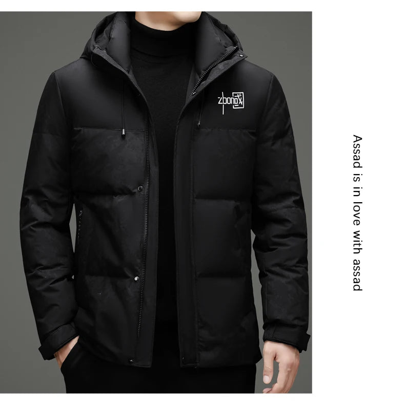 High End Winter Hooded Fashion Warm 85% Duck Down Filled Mens Jacket Casual Designer Feather Outerwear Windbreaker Puffer Coats