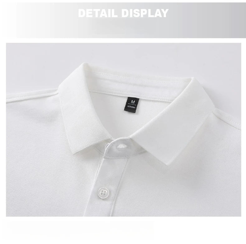 TFETTERS Brand Summer Fashion New Polo Shirt Men 2026 Short Sleeve Turn Down Collar Sport Male TShirt Comfortable Breathable