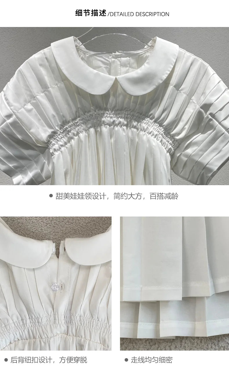 2025 Summer Doll Collar Sweet Girl Shirt Loose Short-Sleeved Top for Women polo shirt women