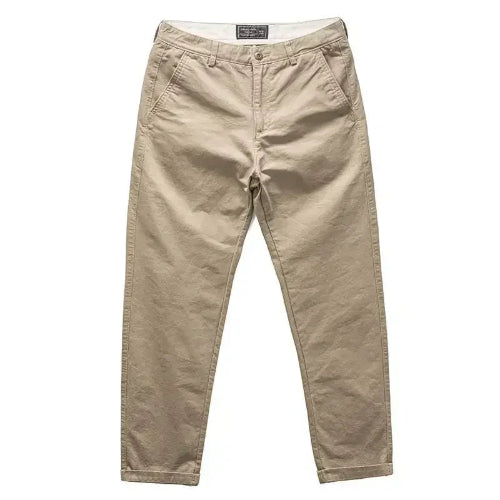 Beige pants on a white background
