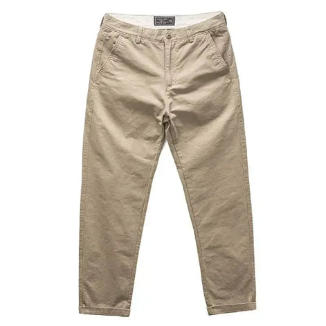 Beige pants on a white background