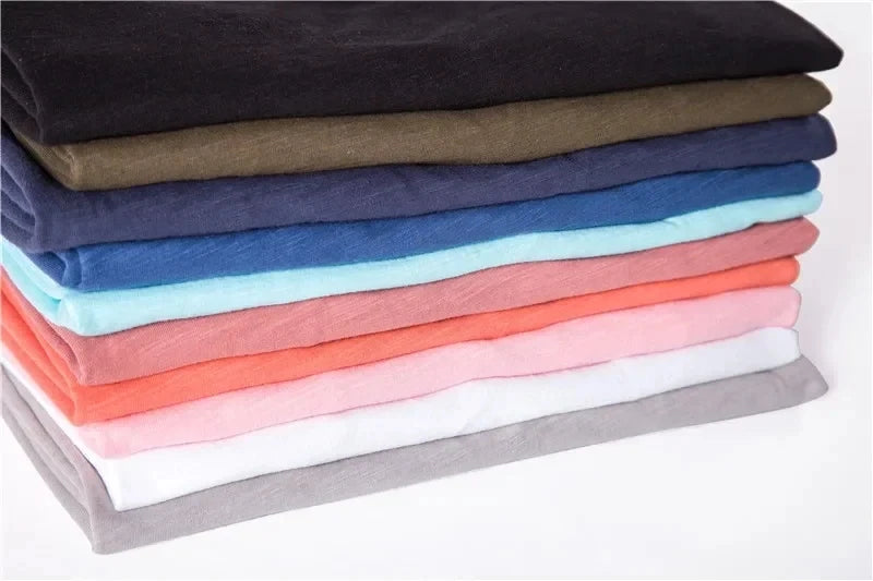 2025 New Brand Quality 100% Cotton Men T-shirt V-neck Fashion Design Slim Fit T-shirts Male Tops Tees Short Sleeve T Shirt Men