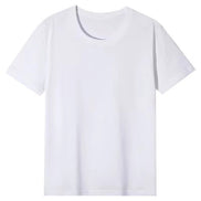 Plain white t-shirt on a white background