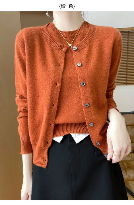 CAIXINGLE Women’s Merino Wool Cardigan Sweater Set | Shop Nova Online