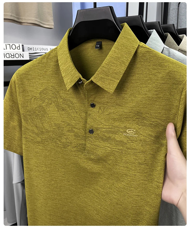 Summer New Print Comfortable Short Sleeve POLO Shirt Collar Fashion Casual T-shirt Cross-border Versatile Top