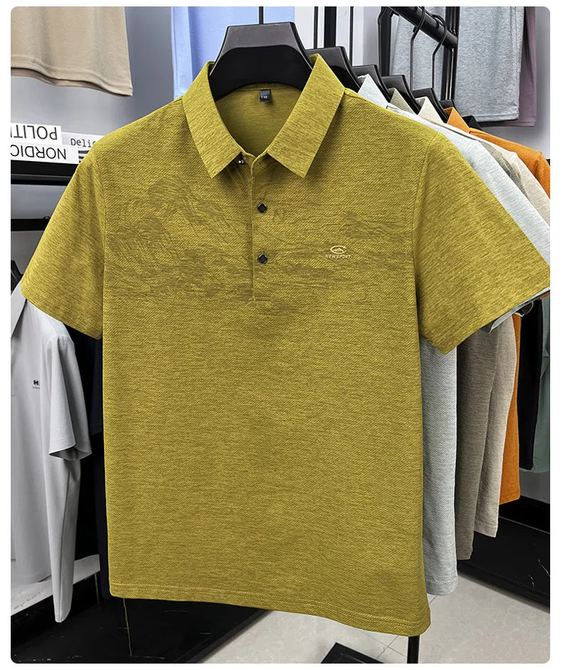 Summer New Print Comfortable Short Sleeve POLO Shirt Collar Fashion Casual T-shirt Cross-border Versatile Top